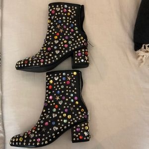 Dolls Kill gem booties